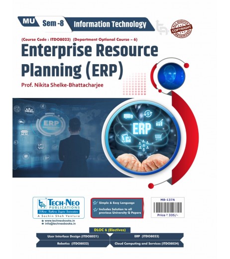 Enterprise Resource Planning ERP Final year Sem 8 IT Engg Techneo Publication